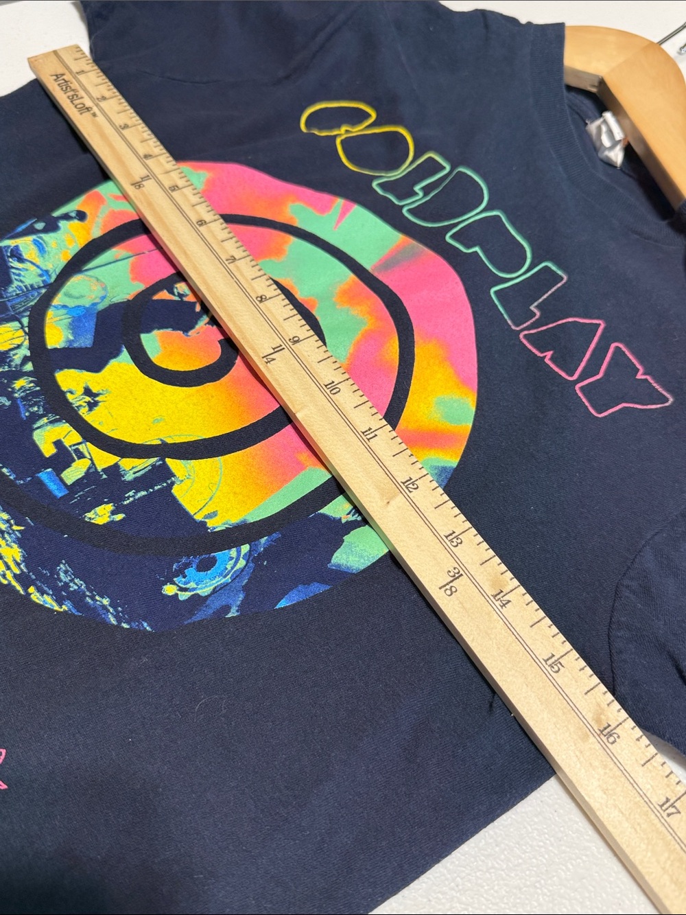Coldplay 2012 Concert Black T-Shirt Size Small - Picture 4 of 5